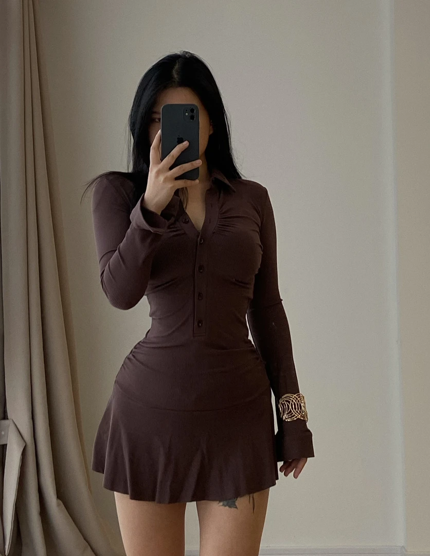 【你伍老板娘】长袖套装捏褶➕短裤配套