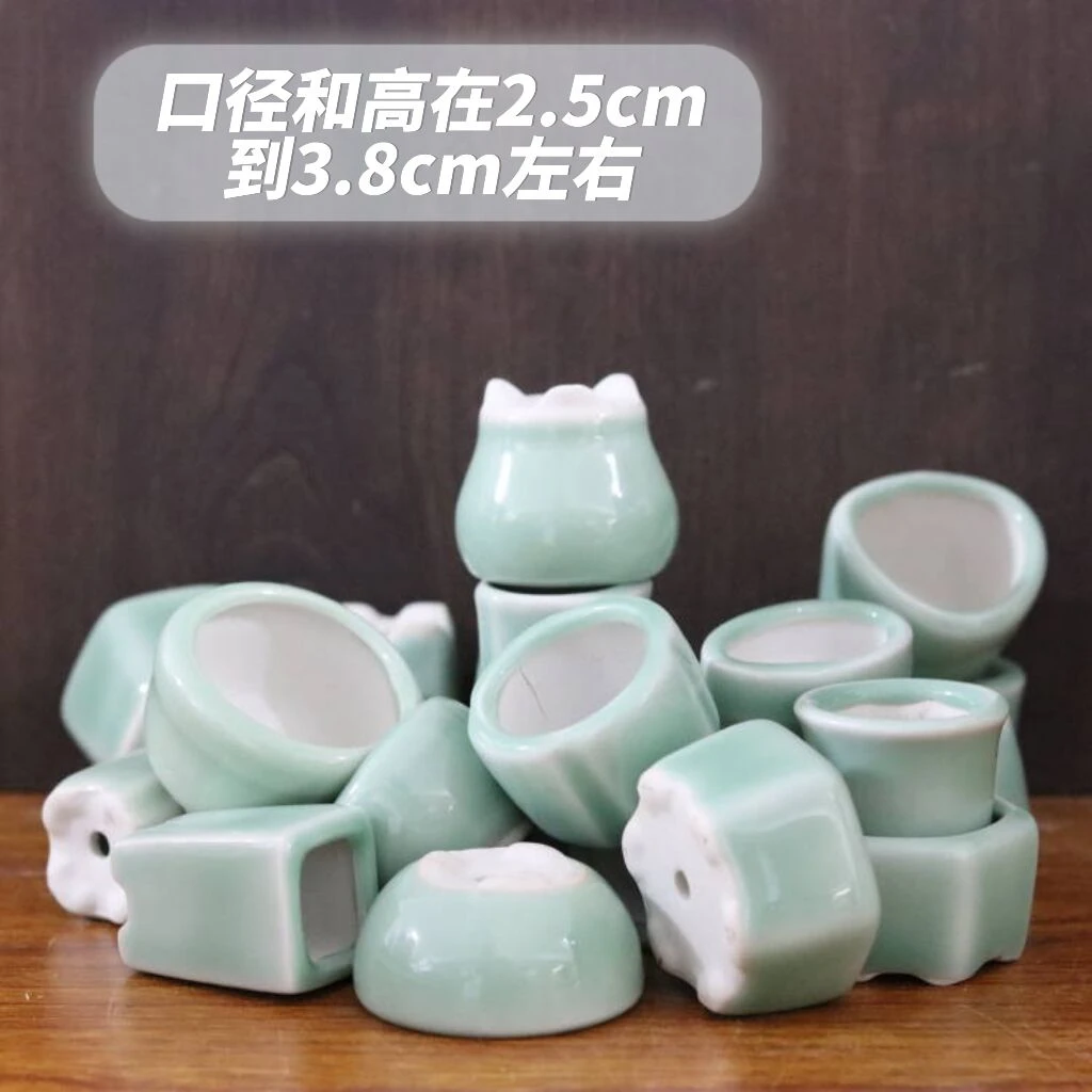 冰玉种多肉植物花盆口径小拇指盆包邮款式众多小拇指多肉花盆