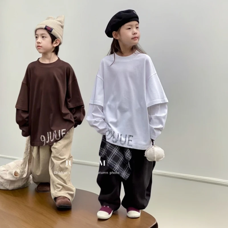 春秋秋冬休闲时尚中大童春卫裤外套长袖百搭秋季宽松打底韩版春款