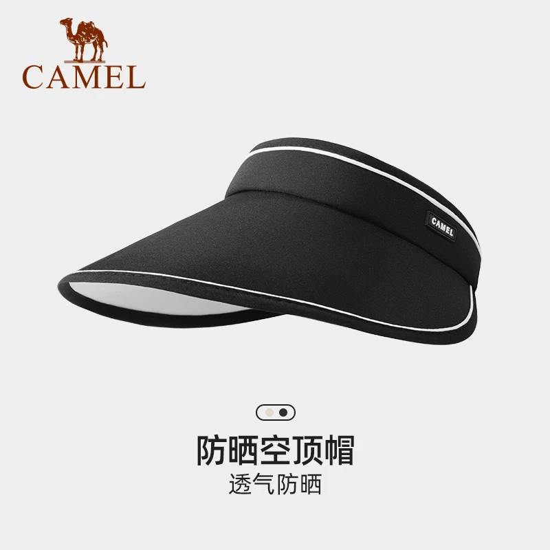 骆驼户外防晒空顶帽女士夏季遮阳太阳帽可折叠防晒帽防紫外线9664