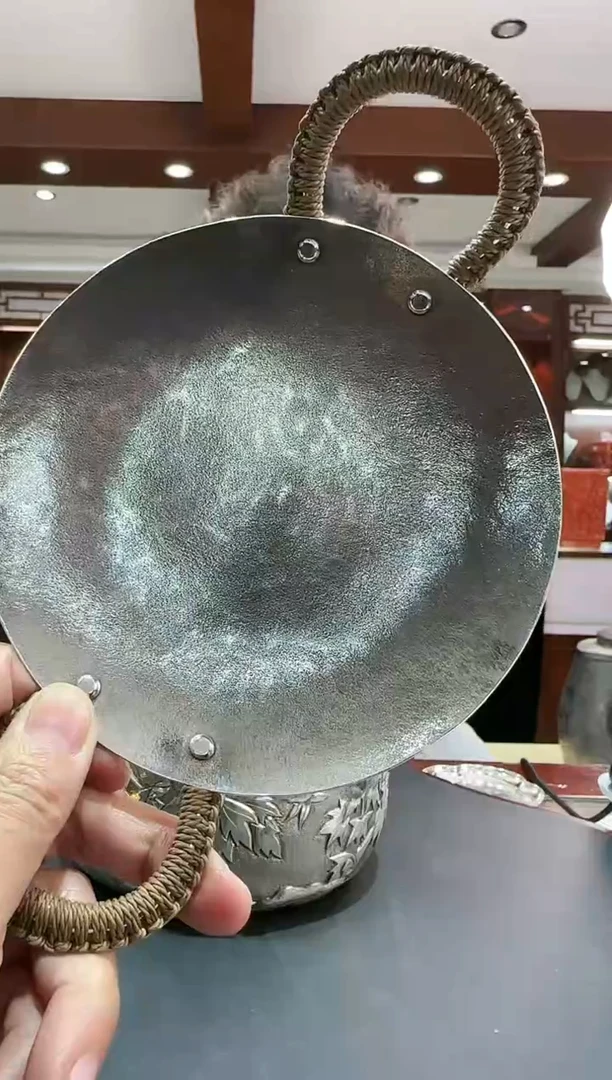 【闪购商品】足银999哑光茶盘