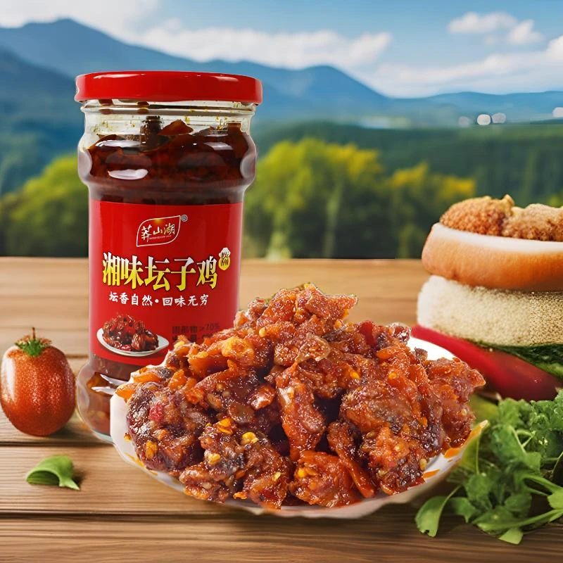 湖南莽山特产农家下饭菜莽山湖坛子鸡230克拌饭拌面即食香辣网红