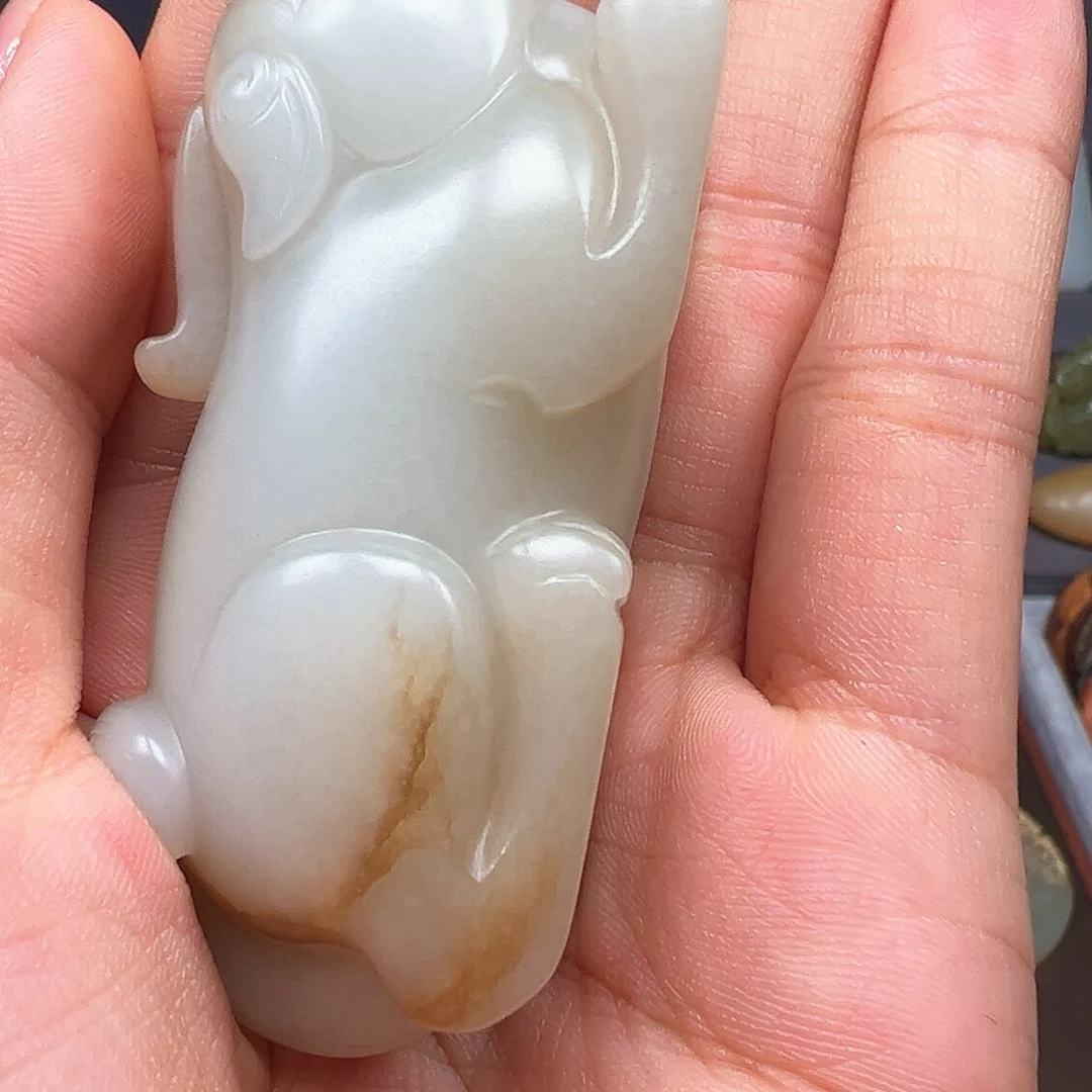 和田玉手链未镶嵌佛**玩