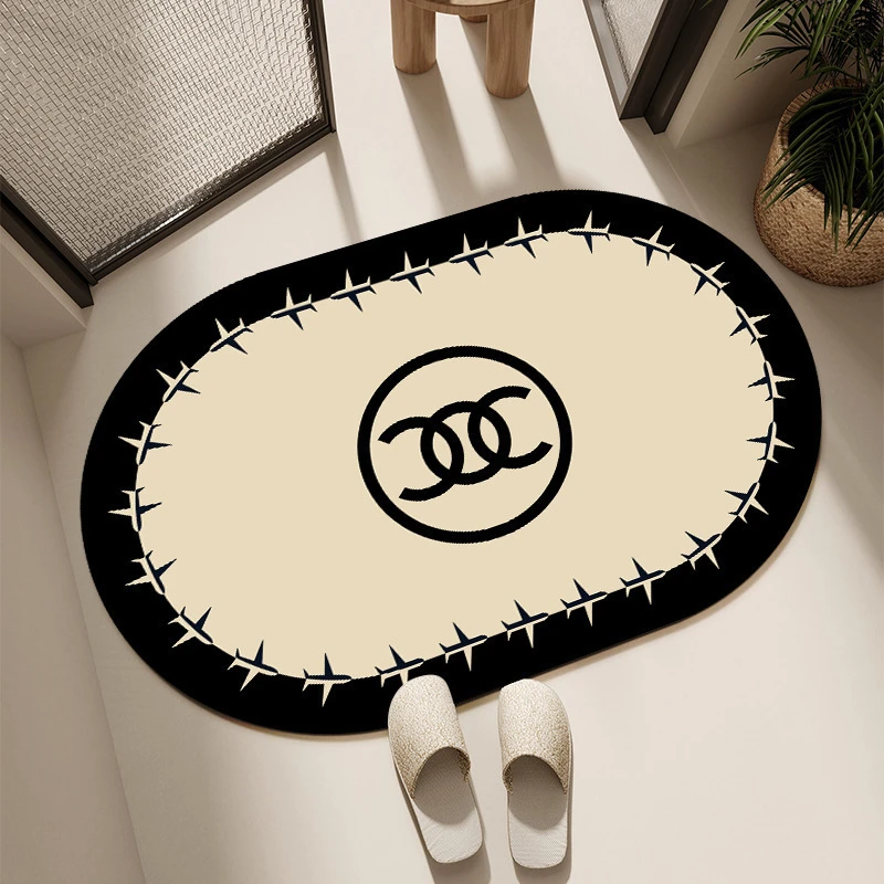 轻奢浴室硅藻泥地垫居家日用吸水防滑高级美观地毯吸水速干易清洗