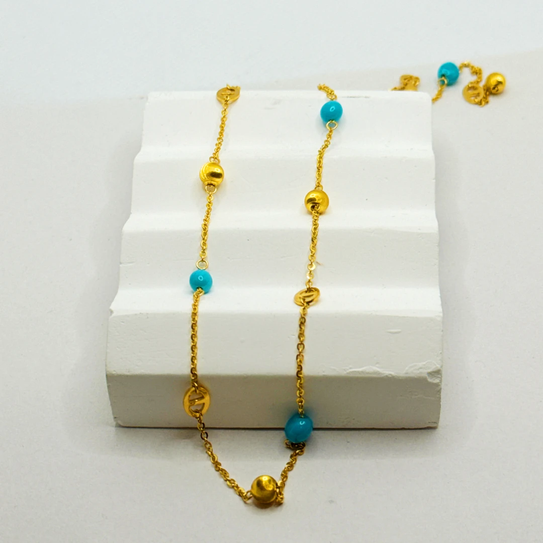 【金枝原】足金999 美松猪鼻项链