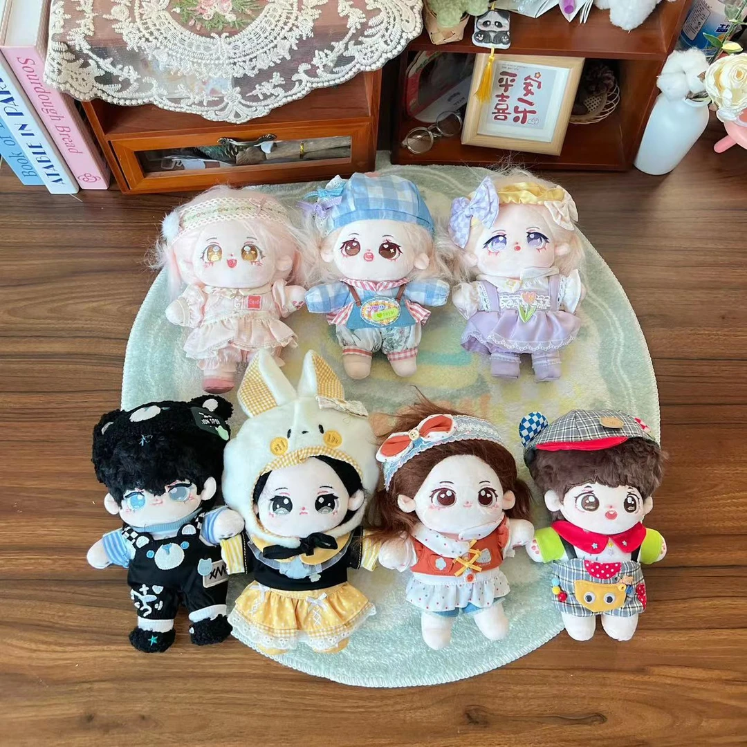 【随机发送随机娃衣】无属性20cm棉花娃娃20cm送随机娃衣