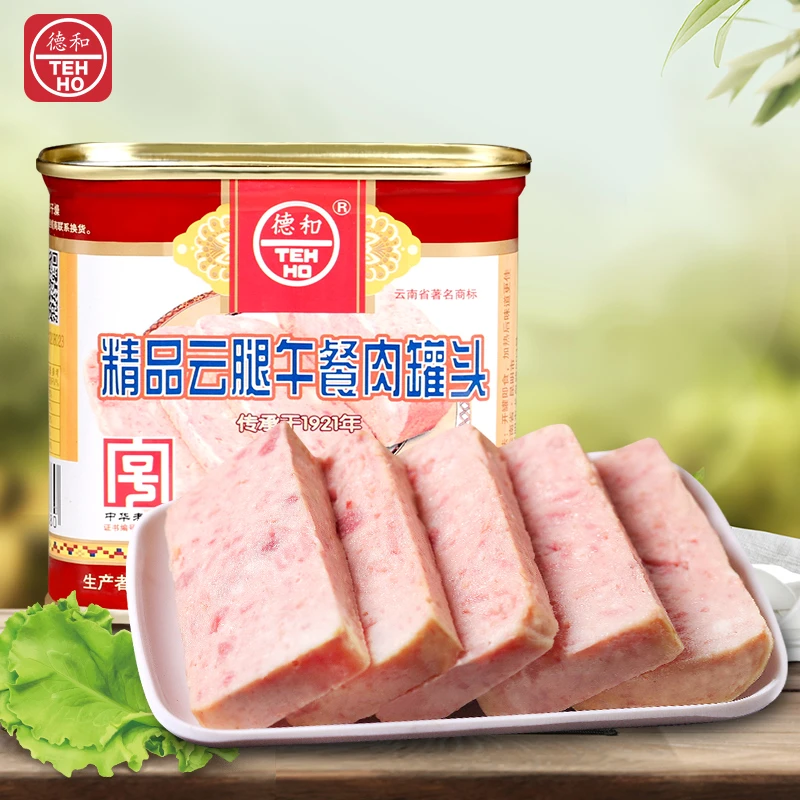 TEH HO/德和云南老字号鲜美精品即食美味早餐午餐肉340g