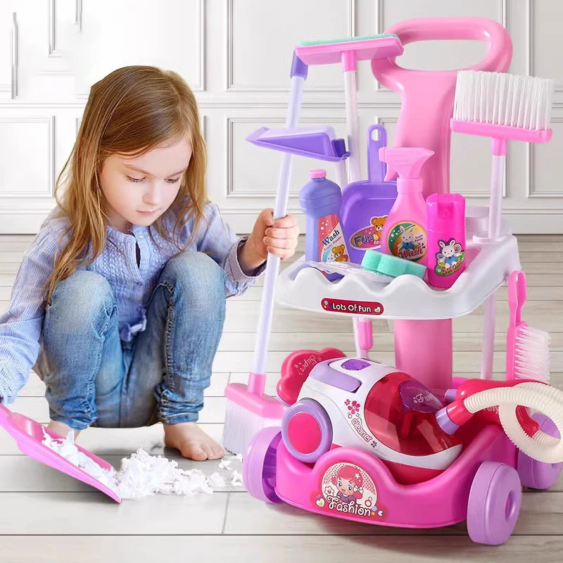 儿童扫地玩具扫把簸箕套装吸尘器打扫清洁卫生过家家女孩6岁7以上