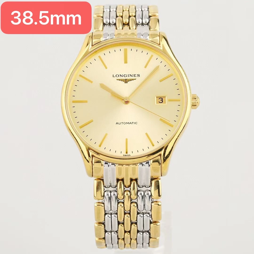 99新 Longines/浪琴 浪琴律雅960系列/38.5男士/ 全自动机械腕表