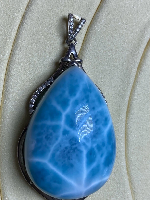 清货福利款 海纹石吊坠s925银镶嵌