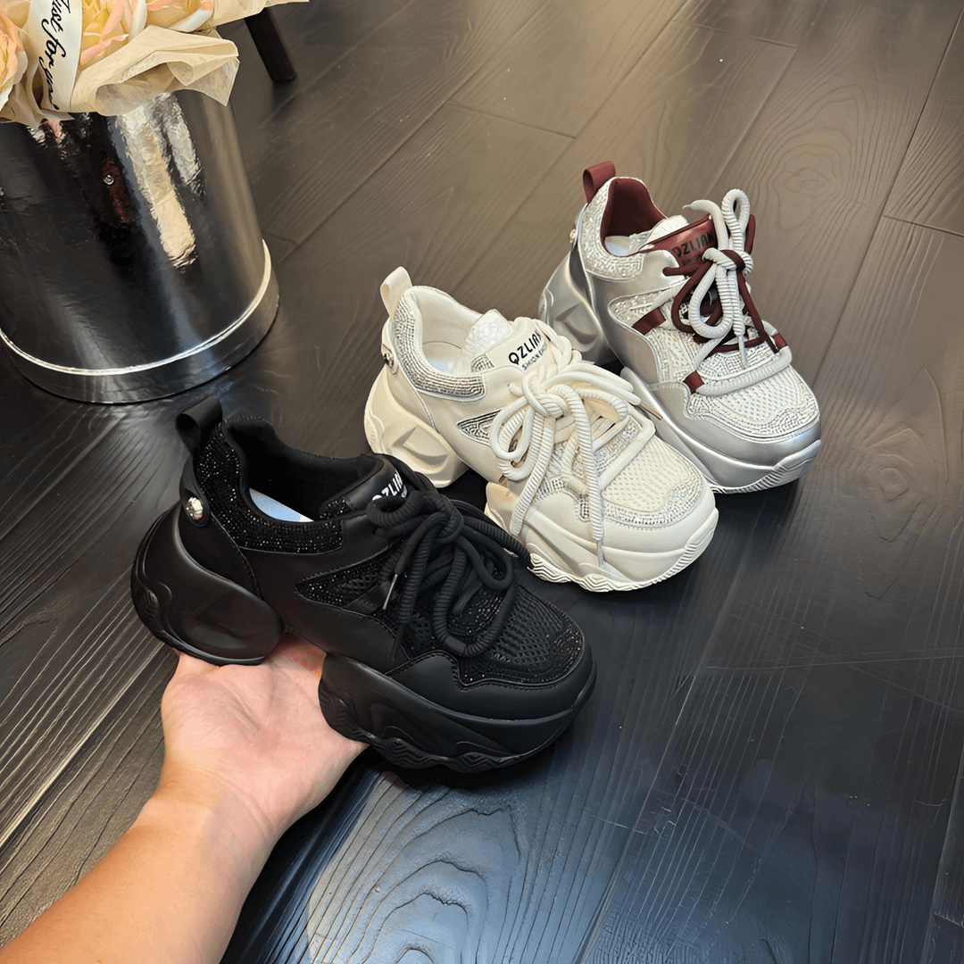 千之恋C增高6CM2024夏季新款潮流软底高能感休闲百搭气质女鞋3795