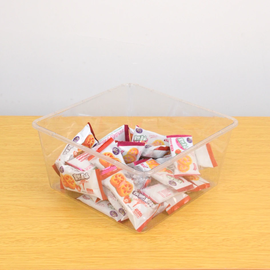 便利店零食货架糖果盒储物盒超市散称货架透明盒子食品展示塑料盒