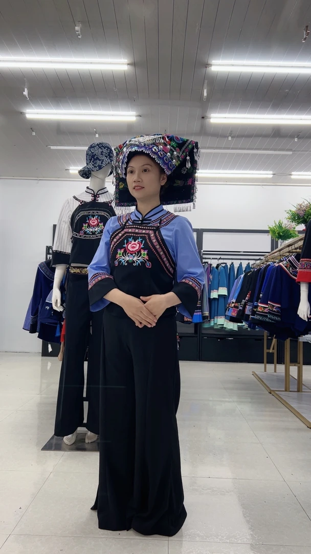 布依壮族服装绣花苗族新款布依族少数民族服装套装女装刺绣名族风