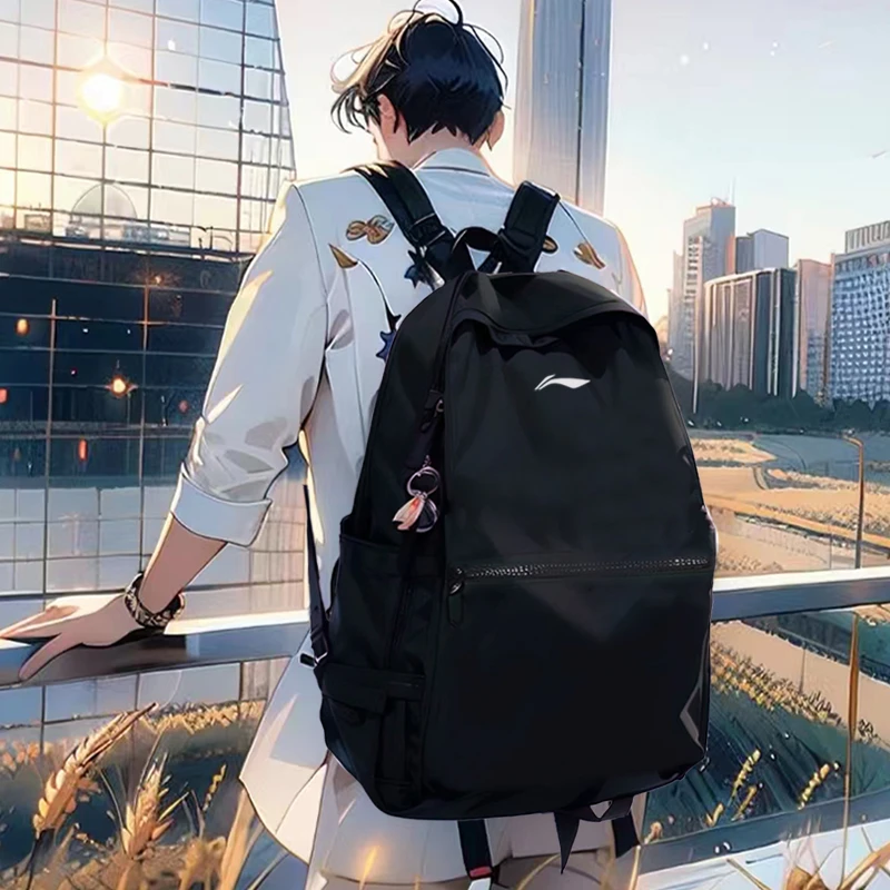 【老师推荐】大学高中初中小学生书包运动休闲背包包李宁户外双肩包