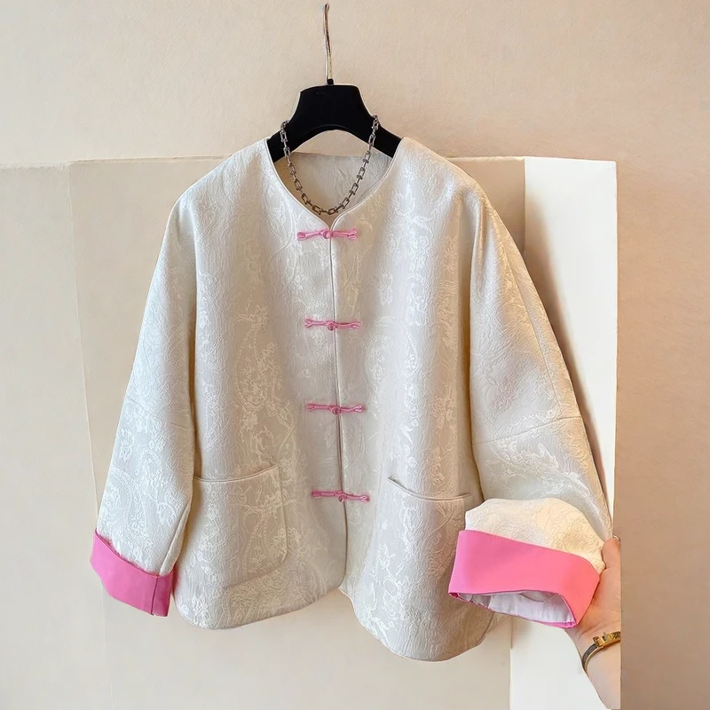 欧货大码女装气质小香风外套女春季新款高级感藏肉欧遮肚开衫上衣