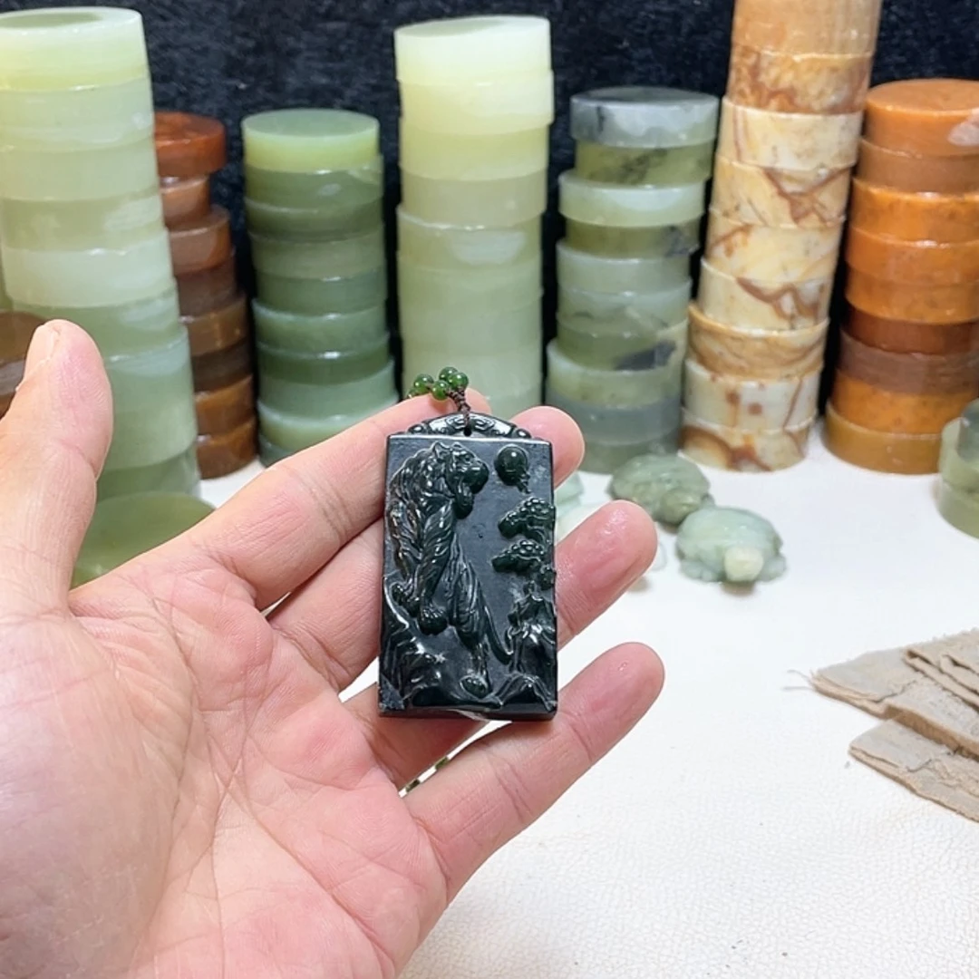 【闪购商品】蛇纹石玉珠宝半成品未镶嵌