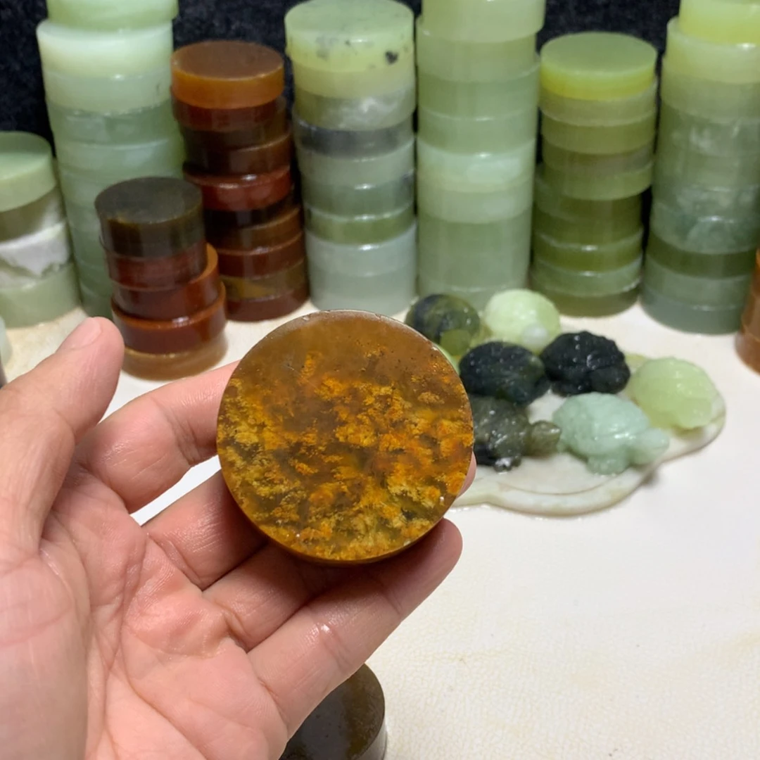 【闪购商品】蛇纹石玉珠宝半成品未镶嵌刀*