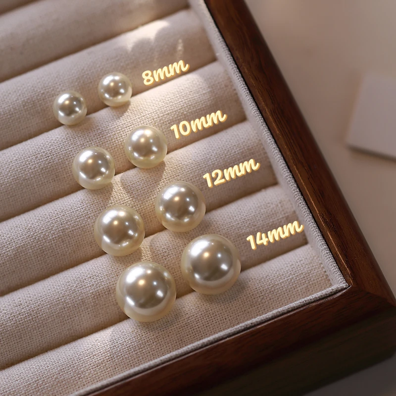 足银仿珍珠耳饰 999纯银耳钉女施家耳环女干枯玫瑰高级感轻奢复古