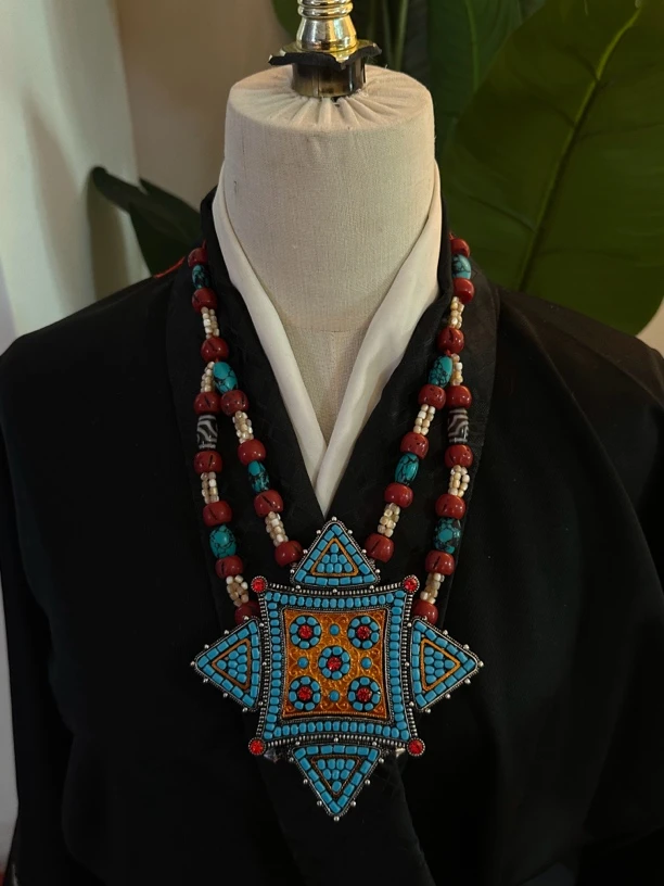 非金属仿珍珠项链 新款复古款实惠藏式项链 拉萨发货包邮