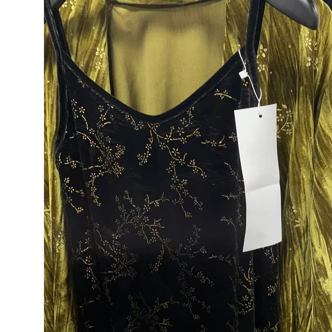 8249-10#慵懒风无袖吊带连衣裙