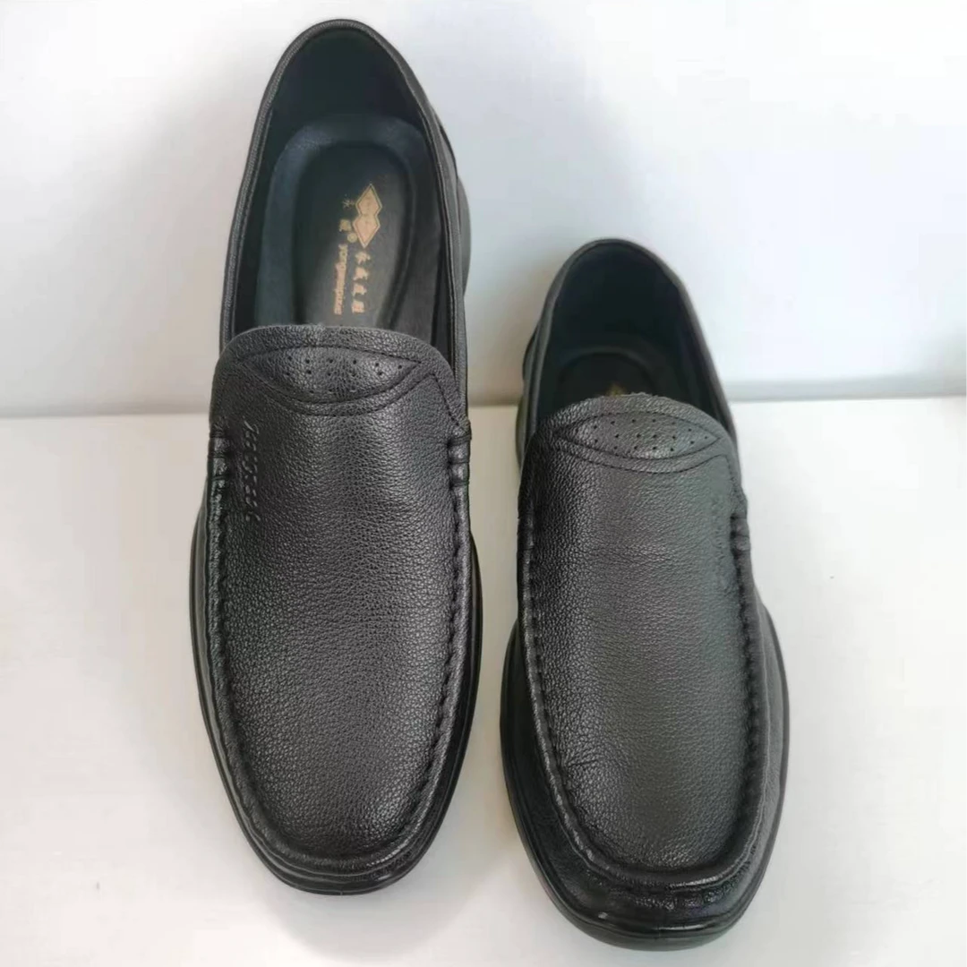 永威河南永威皮鞋休闲男皮鞋男款舒适商务软面百搭