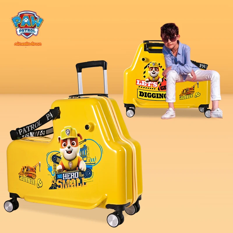 汪汪队立大功儿行李箱可坐可骑男孩宝宝拉杆箱小孩女孩座椅旅行箱