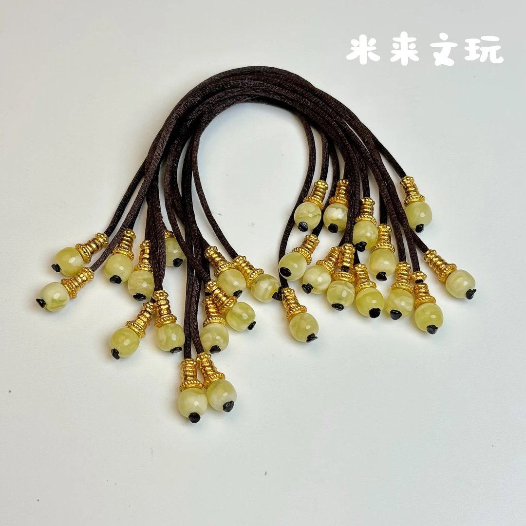 超百搭！蜜蜡弟子珠俄料浓白蜡品质精工弟子珠搭配s925银配件饰品