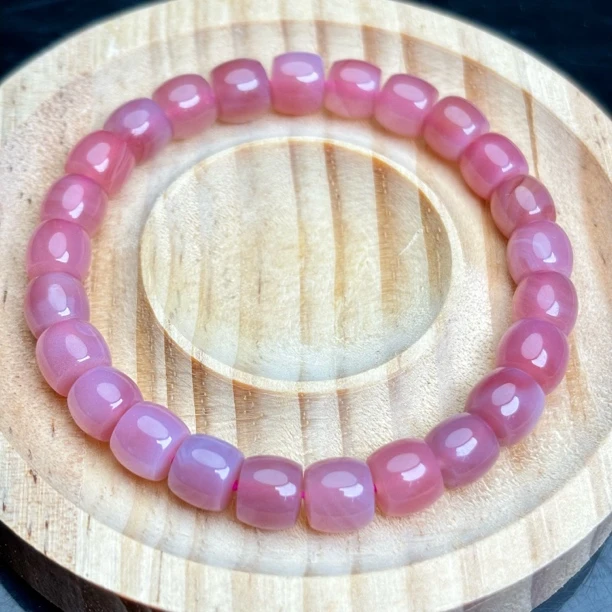 粉糯老型直切单株尺寸7.5-10mm满砂点货头品质微倒角顶珠腰珠隔珠