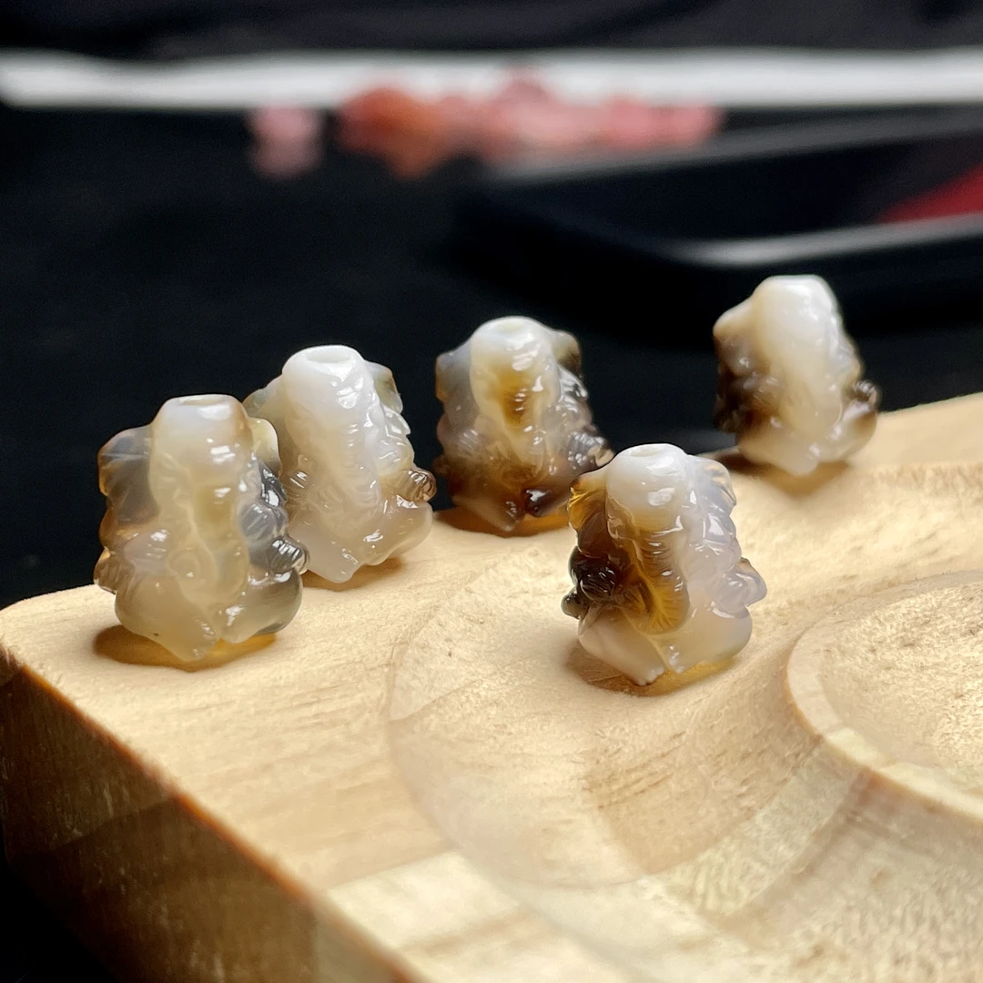 回血价台珠改玛瑙象神文玩配饰diy珠串背云单珠（多样性发货）都好