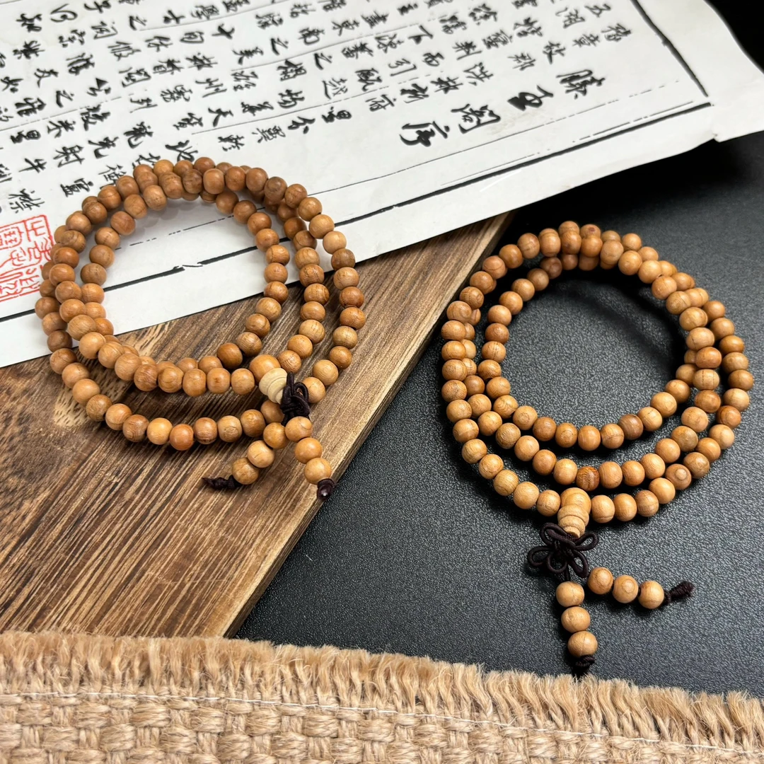 老桃木手串108颗念珠佛珠男女款无油漆