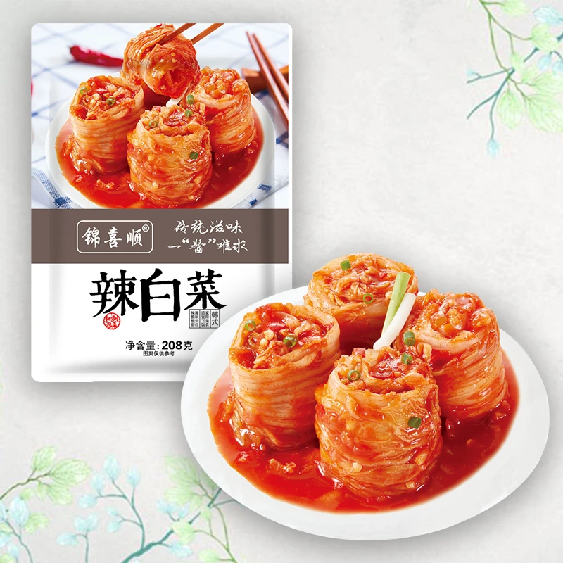 锦喜顺 韩式辣白菜208g*10袋