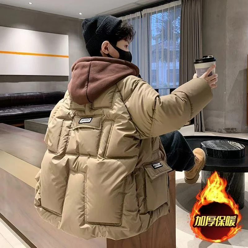 男童羽绒棉服外套2024新款儿童棉衣中大童冬装棉袄男孩韩版洋气潮