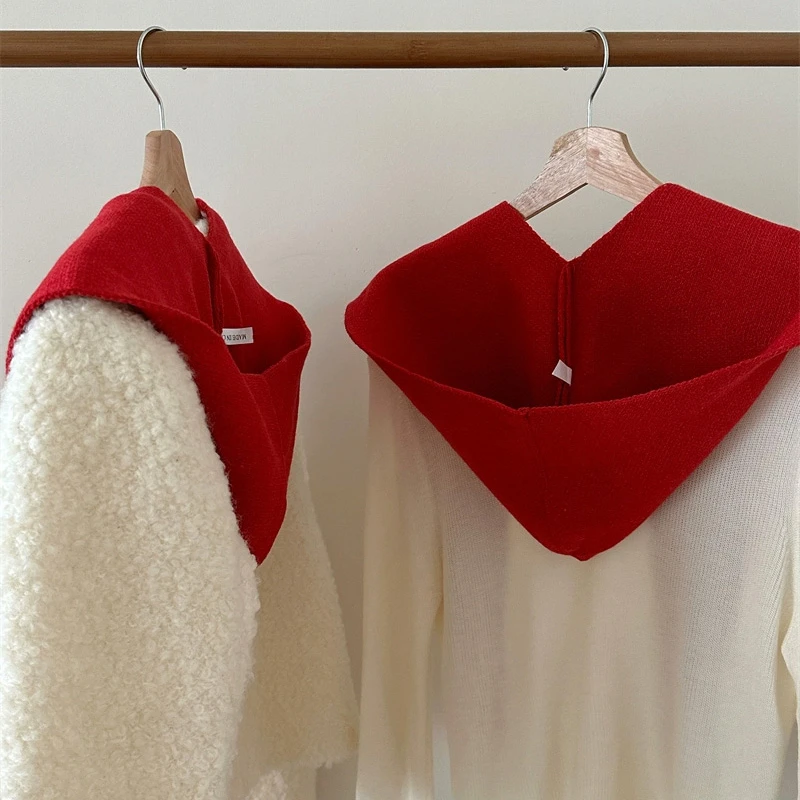 三角披肩冬季加厚保暖连帽围巾围脖帽子一体护颈青年韩版百搭女冬