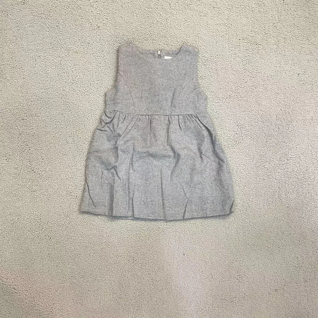 【年终收尾  JSJ017】秋冬儿童毛呢背心连衣裙