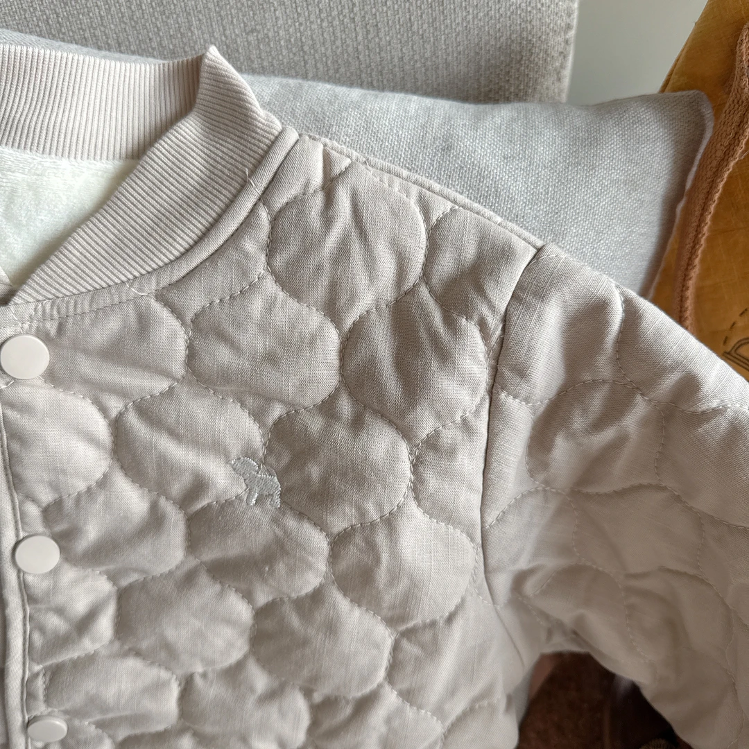 【JMJQ 201303】秋冬季儿童休闲保暖加厚加绒绗棉御寒圆领外套