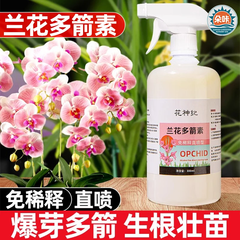 兰花多箭素肥料专用肥蝴蝶兰花肥花箭素多剑爆芽多剪兰灵王营养液
