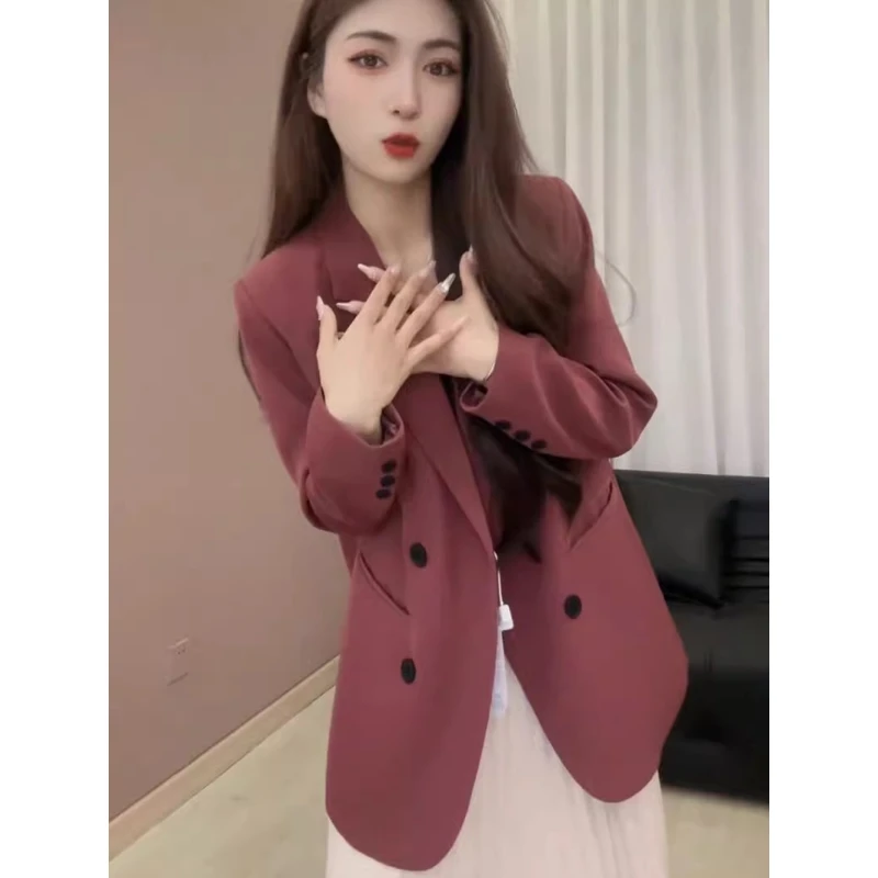 西装外套女2025秋季韩版宽松气质百搭休闲遮肉显瘦西服上衣小个子
