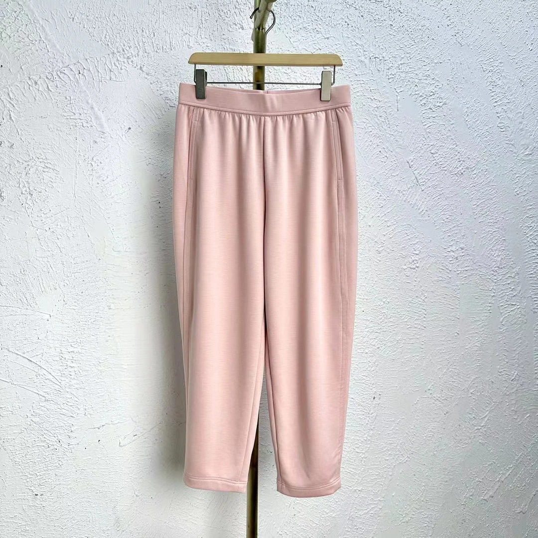 “小脚裤”大码时尚桑蚕丝绵羊毛气质休闲亲肤舒适松紧腰小脚裤7869