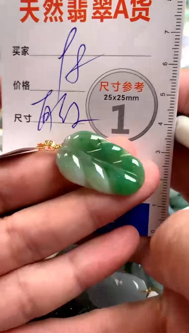 【闪购商品】翡翠颈饰18K金镶嵌13002510
