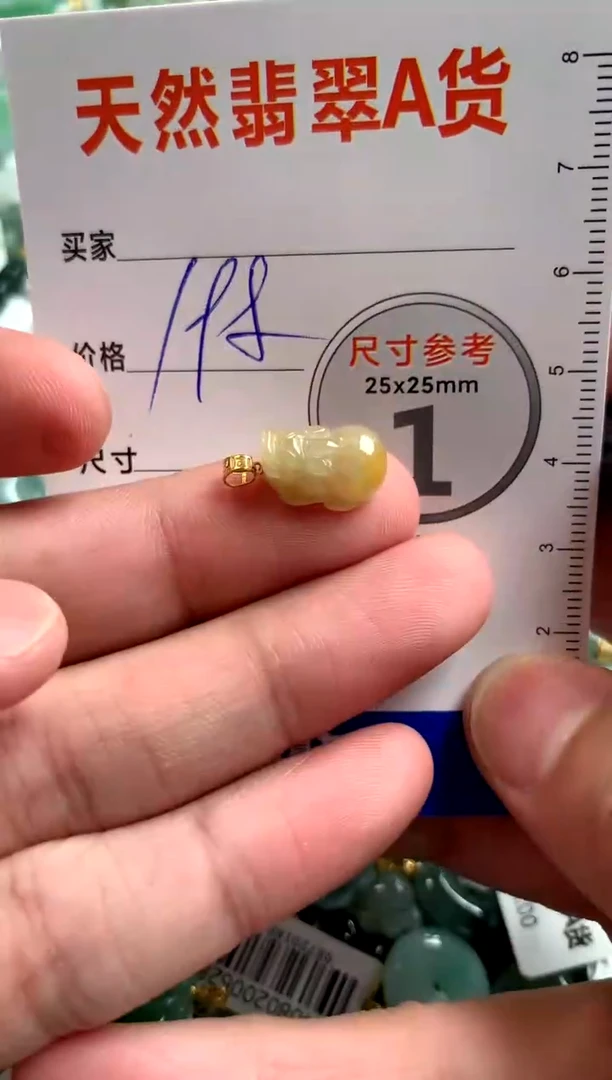【闪购商品】翡翠颈饰18K金镶嵌0144896219