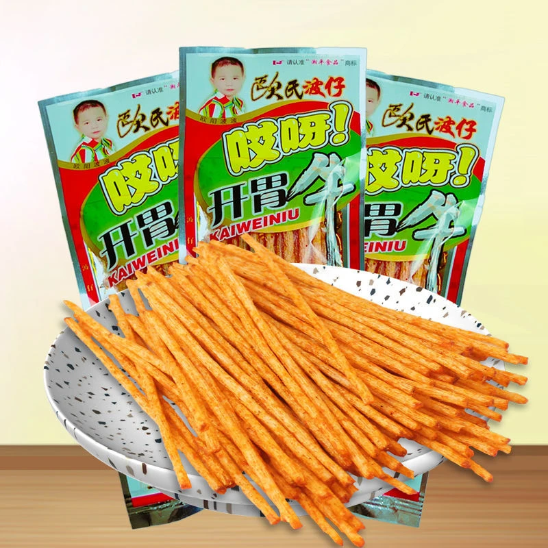 开胃牛辣条网红超辣零食8090小时候怀旧特产休闲小吃批发香辣麻辣