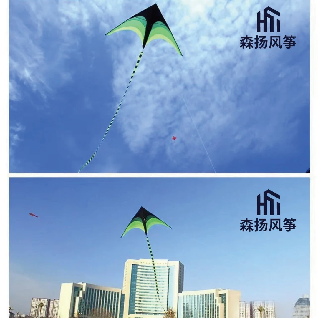 2024【新品】潍坊拼接伞布大草原风筝儿童大人专用微风易飞现货