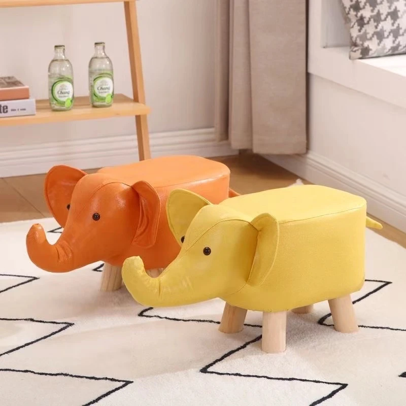 小象凳子--皮床浮力恐龙轻奢时尚可爱客厅家用创意卡通恐龙轻奢