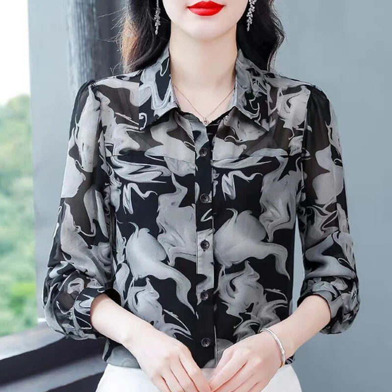 【厂家直销】夏季七分袖雪纺上衣大码宽松遮肚显瘦气质时尚防晒开衫