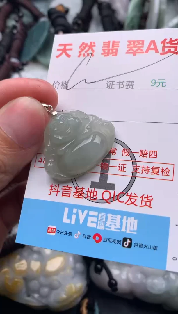 【闪购商品】翡翠吊坠(不含链)银S925镶嵌1