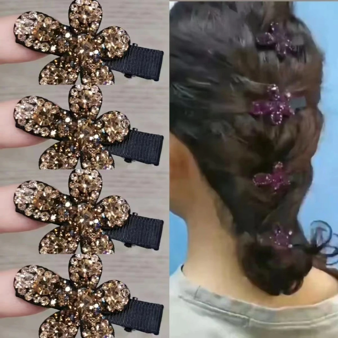 女神发饰 水钻碎发日韩迷你爆款发夹简约压夹鬓角网红边夹