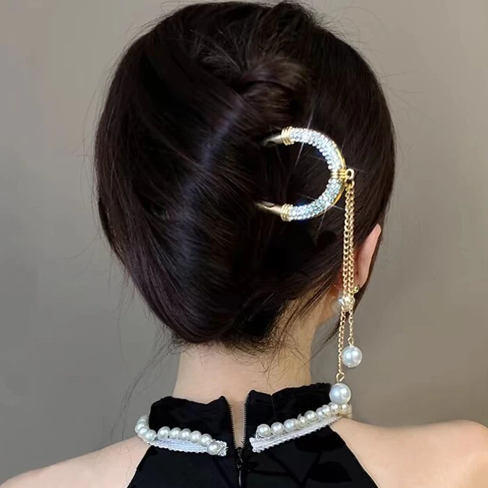 气质头饰发饰古风简约发簪子旗袍百搭复古国风盘发簪古典优雅