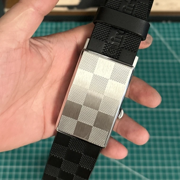 纯手工头层牛皮皮带男士真皮腰带商务无牙自动扣裤带真牛皮皮带