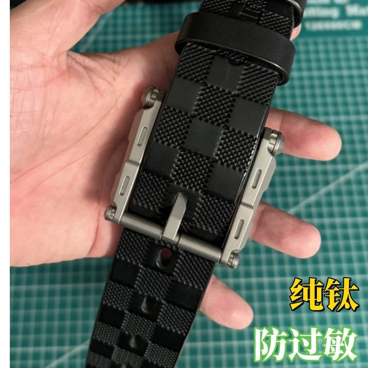 纯钛针扣休闲男士头层牛皮男款真牛皮皮带高档牛仔裤带百搭裤腰带