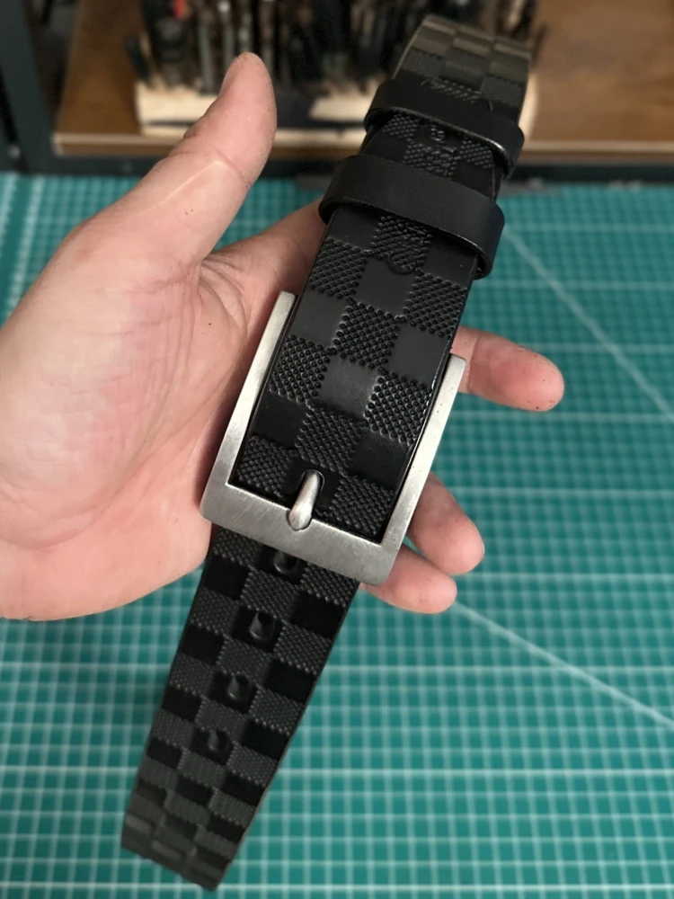 皮带男不锈钢针扣头层牛皮男士真牛皮皮带经典休闲百搭牛仔裤带男